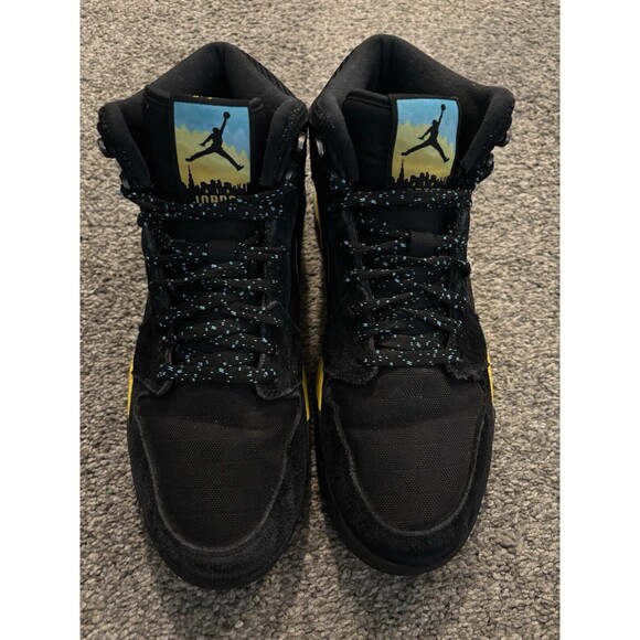 Nike Air Jordan 1 Trek Black Gamma Blue Varsity Maize Men Size 11.5 Outdoor - Picture 2 of 10